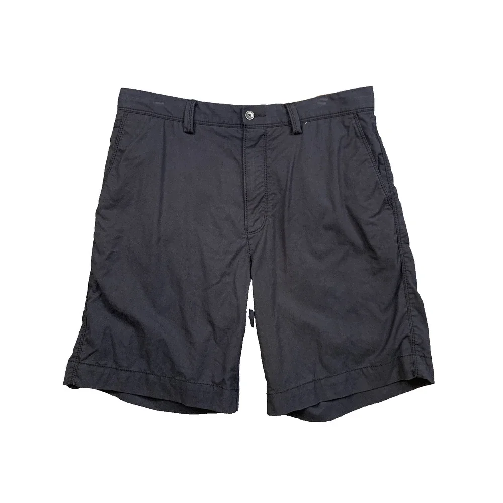Tommy Bahama Shorts Mens 36 Navy Blue Cotton Blend Stretch Flat Front Chino Golf